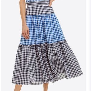 Draper James peasant gingham dress